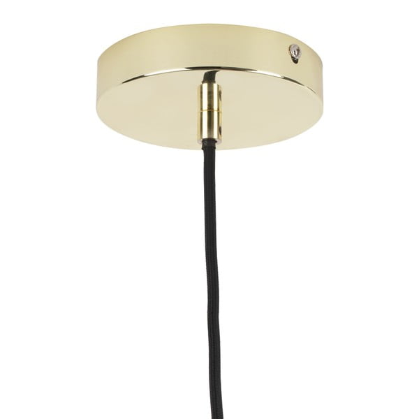 Metalinis pakabinamas aukso spalvos šviestuvas Leitmotiv Lucid, ø 35 cm-image-3