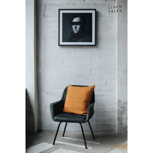 Iš lino dekoratyvinis pagalvės užvalkalas 45x45 cm Hazelnut – Linen Tales-image-2