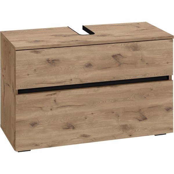 Spintelė po kriaukle natūralios spalvos iš ąžuolo 80x55 cm Wisla – Støraa-image-2
