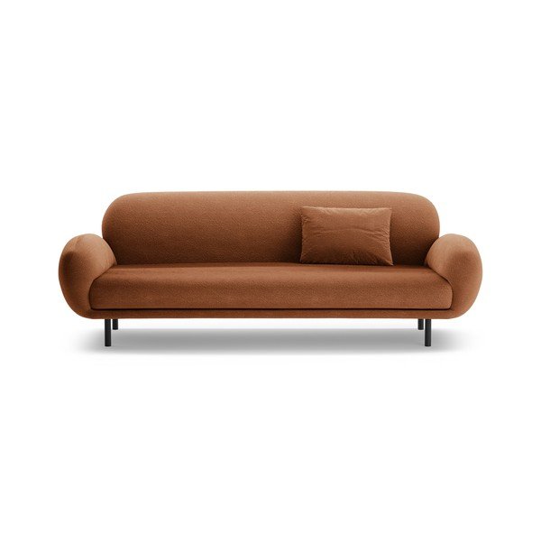 Terakotos spalvos iš boucle sofa 208 cm Poppy – Micadoni -image-3