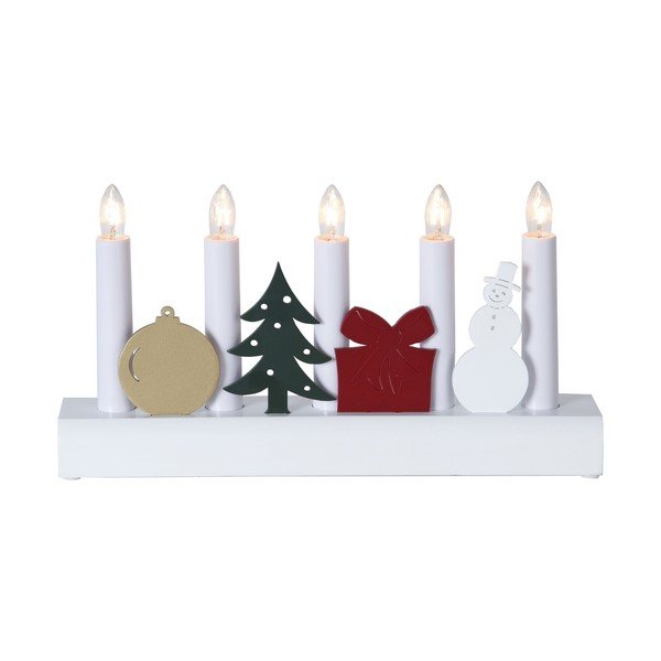 Balta žvakidė Best Season Julia, aukštis 15 cm-image-2