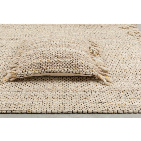 Smėlio spalvos vilnonis kilimas Zuiver Frills, 170 x 240 cm-image-2