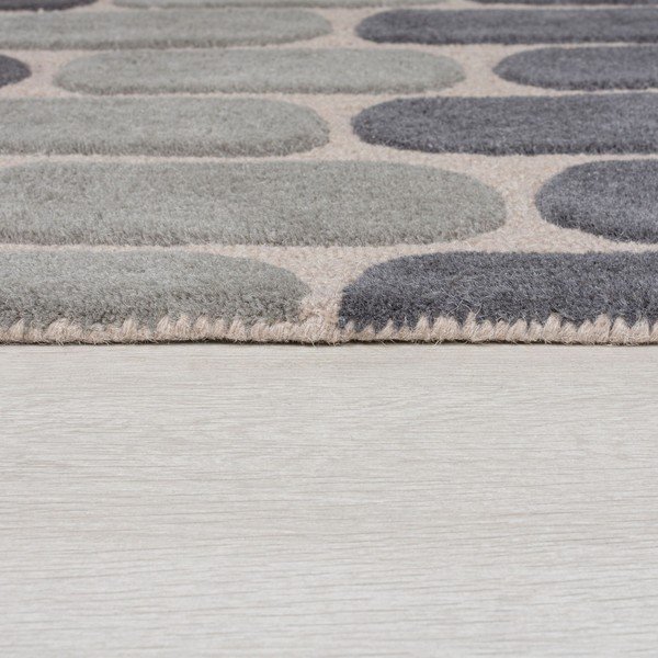 Pilkas vilnonis kilimas Flair Rugs Fossil, 160 x 230 cm-image-3