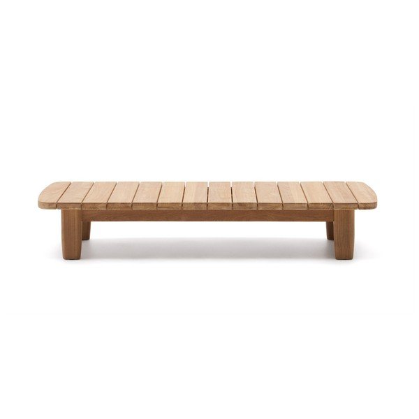 Iš tikmedžio masyvo sodo kavos staliukas 70x140 cm Tirant – Kave Home