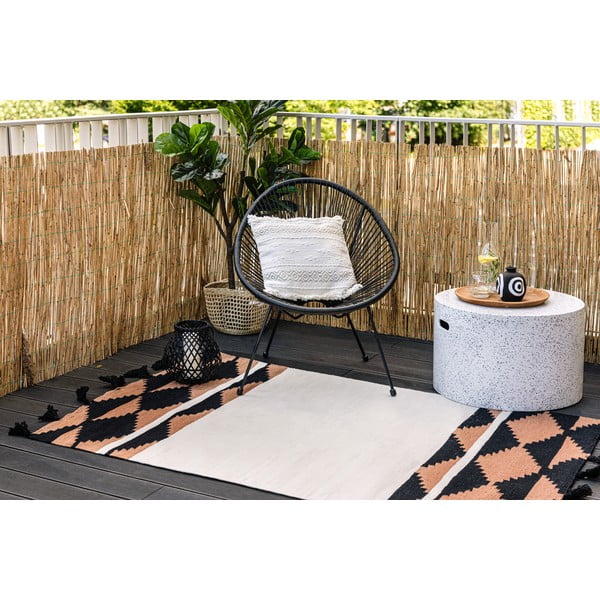 Dvipusis lauko kilimas iš perdirbto plastiko Green Decore Agate, 80 x 180 cm-image-1