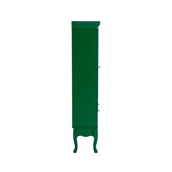 Žalios spalvos iš MDF plokštės pakabinama vitrina 85x170,5x35 cm Prato – Ellos Home-image-2