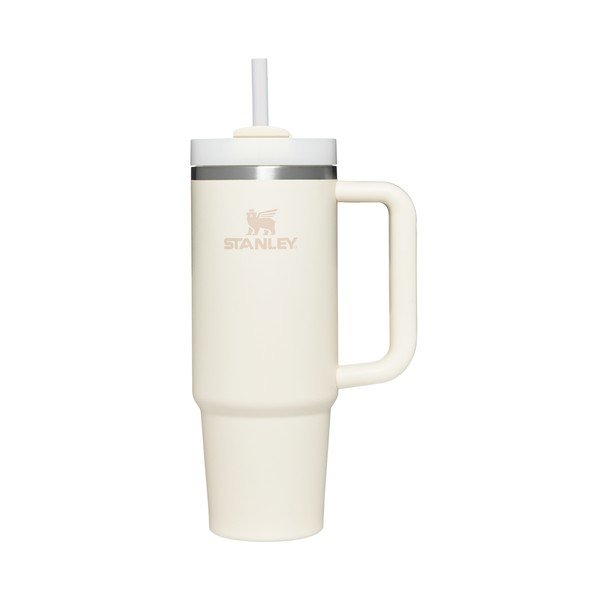 Kreminės spalvos iš nerūdijančio plieno su šiaudeliu termosas 890 ml Quencher H2.O FlowState™ Tumbler Cream 2.0 – Stanley