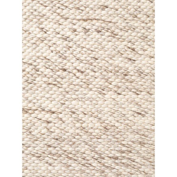 Rankų darbo smėlio spalvos/natūralios spalvos iš vilnos apvalios formos kilimas ø 160 cm Lyon Beans – Elle Decoration-image-4