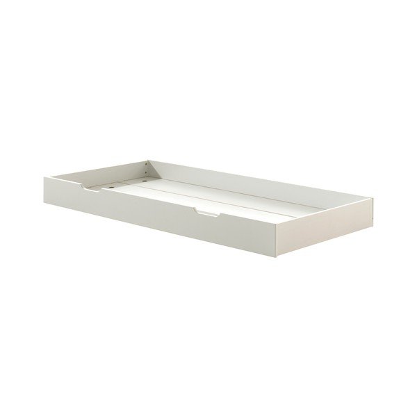 Baltos spalvos ištraukiama iš pušies masyvo vaikiška lova su lovos grotelėmis 90x200 cm Margrit – Vipack-image-4
