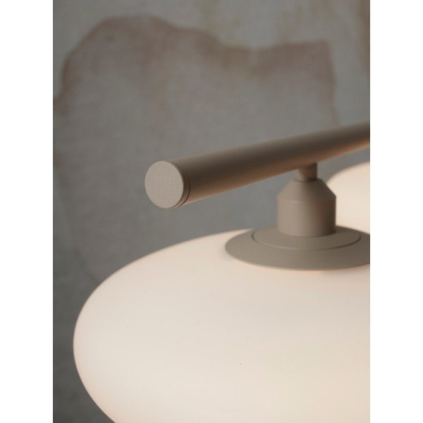 Kabantis šviestuvas kreminės spalvos su stiklo gaubtu Sapporo – it's about RoMi-image-3