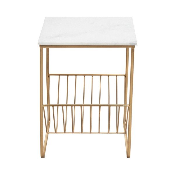 Su marmuriniu stalviršiu šoninis stalas 40x40 cm Mandoli – Premier Housewares-image-4