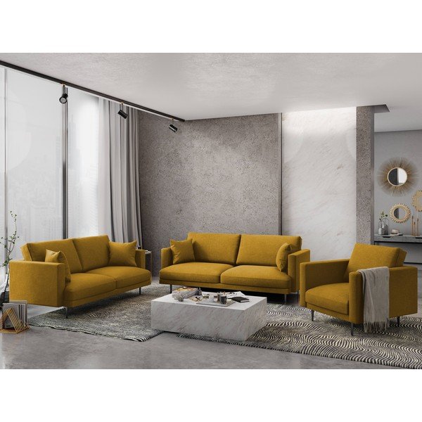 Geltona sofa Milo Casa Piero, 220 cm-image-1