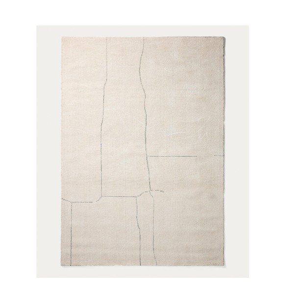 Rankų darbo kreminės spalvos kilimas 200x300 cm Lisdan – Kave Home