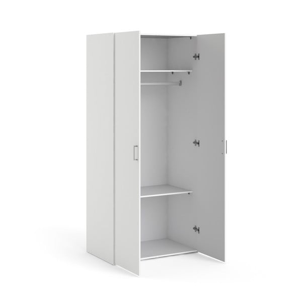 Drabužių spinta baltos spalvos 78x175 cm Space – Tvilum-image-4