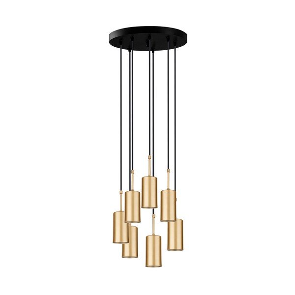 Aukso spalvos pakabinamas šviestuvas Squid Lighting Geo, aukštis 120 cm-image-3