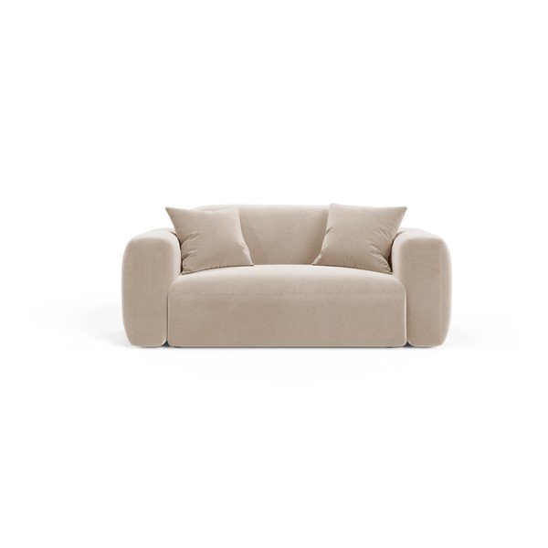Smėlio spalvos iš velveto sofa 180 cm Strino – Cosmopolitan Design
