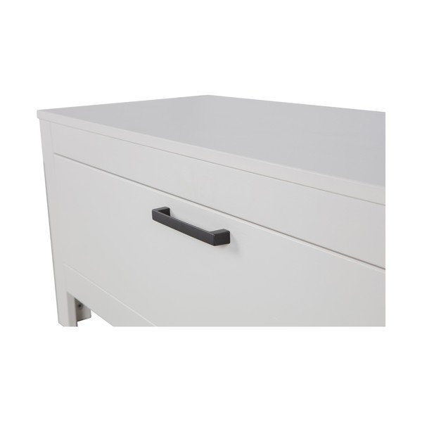 Šviesiai pilkos spalvos iš pušies masyvo TV spintelė 120x45x40 cm Bonk – WOOOD-image-4