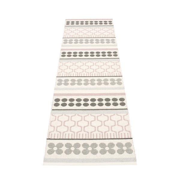 Šviesiai rožinės spalvos/pilkos spalvos lauko kilimas 70x270 cm Asta Pale Rose – Pappelina-image-1