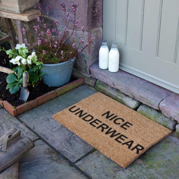 Iš kokoso pluošto grindų kilimėlis 40x60 cm Nice Underwear – Artsy Doormats-image-4