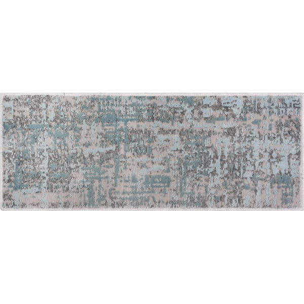 Iš medvilnės laiptų kilimėlių rinkiniai pilkos spalvos/turkio spalvos 16 vnt. 25x65 cm Milano Mavi – Vitaus