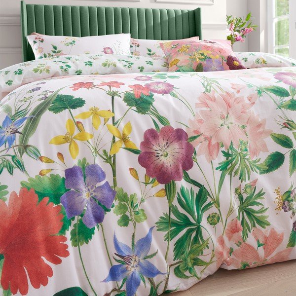 Iš medvilnės viengulė patalynė rožinės spalvos 135x200 cm Cottage Meadow – RHS-image-4