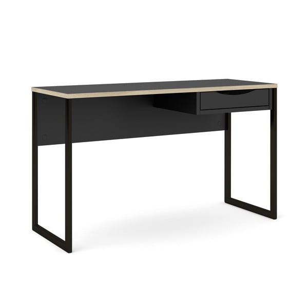 Juodas darbo stalas Tvilum Function Plus, 130 x 48 cm-image-3