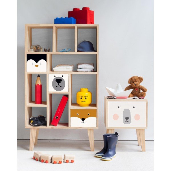 Balta knygų lentyna Little Nice Things Animals-image-1