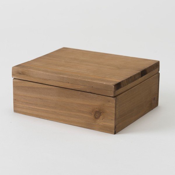 Sandėliavimo dėžė, pagaminta iš eglės medienos Kompaktorius Vintage, plotis 18,2 cm-image-1