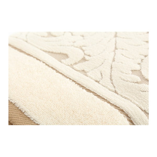 Kreminės spalvos medvilnės rankšluosčių rinkinys Foutastic-image-1