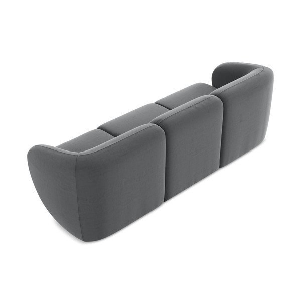 Pilkos spalvos sofa iš velveto 244 cm Lani – Makamii-image-3