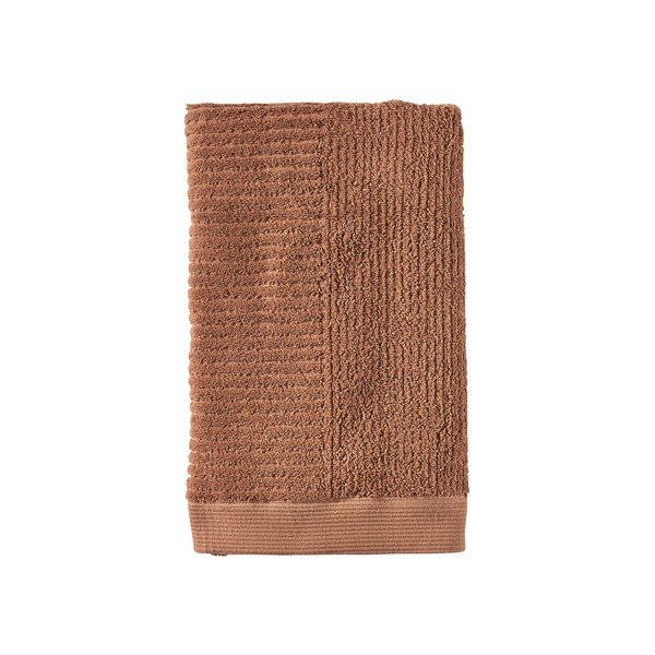 Vonios rankšluostis iš medvilnės oranžinės spalvos/rudos spalvos 50x100 cm Terracotta – Zone
