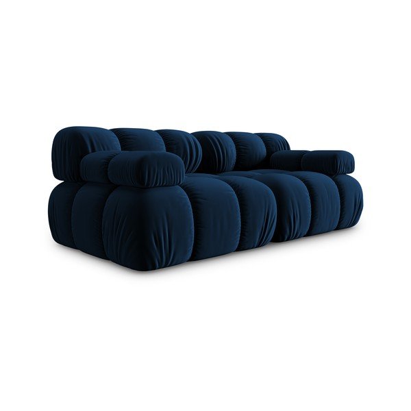 Sofa mėlynos spalvos iš velveto 188 cm Bellis – Micadoni Home-image-3