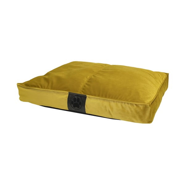 Geltona zomšinė lova 75x55 cm Middle Stitch - Ego Dekor