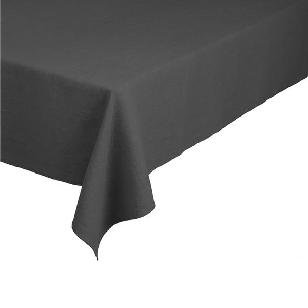Tamsiai pilka lininė staltiesė Blomus, 140 x 260 cm