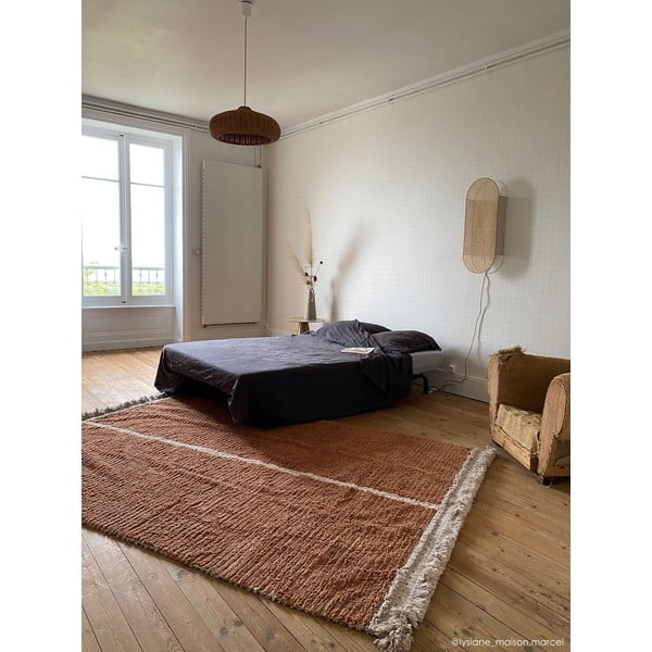 Iš medvilnės kilimas raudonos plytų spalvos/smėlio spalvos 170x240 cm Duetto Toffee – Lorena Canals-image-4