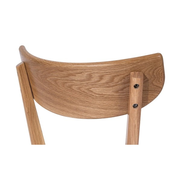 Ąžuolinė valgomojo kėdė su pilka sėdyne Arch - Bonami Selection-image-4