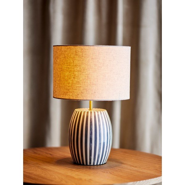 Baltos spalvos/pilkos spalvos stalinis šviestuvas LED (aukštis 47 cm) Tali – Bloomingville-image-1