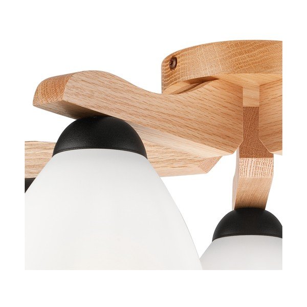 Lubinis šviestuvas baltos spalvos ø 16 cm su stiklo gaubtu Andreas – LAMKUR-image-4