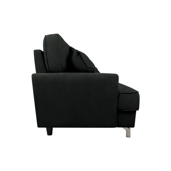 Juoda trijų vietų sofa "Kooko Home Rumba-image-1