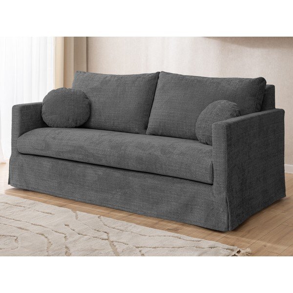 Tamsiai pilkos spalvos sofa 195 cm Paphos – Ropez-image-2