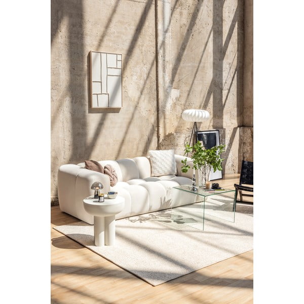 Kreminės spalvos iš velveto sofa 225 cm Cube – Bonami Selection-image-1