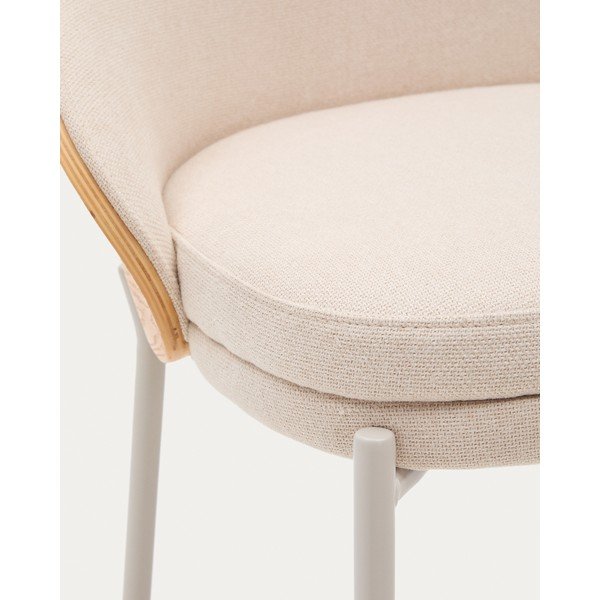 Smėlio spalvos/šviesios natūralios spalvos baro taburetė (sėdynės aukštis 77 cm) Eamy – Kave Home-image-2