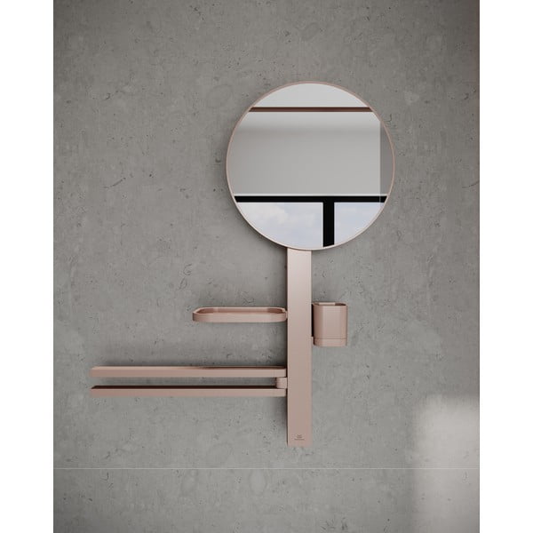 Sieninis veidrodis su lentyna/su laikikliu ø 33 cm ALU+ – Ideal Standard-image-1