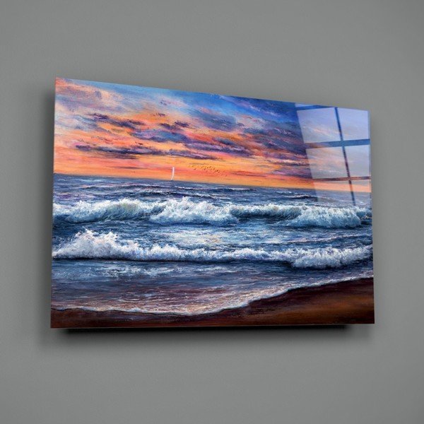 Paveikslas ant stiklo Insigne Waves, 72 x 46 cm-image-3