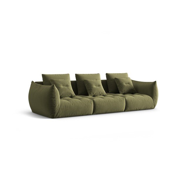 Šviesiai žalios spalvos iš velveto sofa 332 cm Bloom – Micadoni -image-2