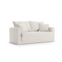 Baltos spalvos sulankstoma sofa 158 cm Lido – Micadoni 