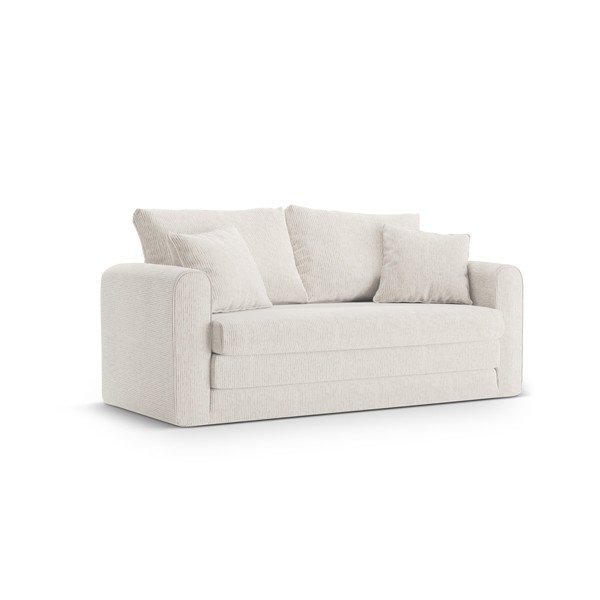 Baltos spalvos sulankstoma sofa 158 cm Lido – Micadoni 