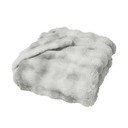 Pilkos spalvos iš mikropliušo antklodė ir pledas 180x220 cm Mounty – douceur d'intérieur