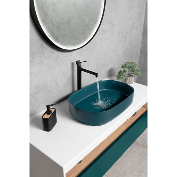 Kriauklei čiaupas matinės juodos spalvos stovimas Solaris – Sapho-image-2