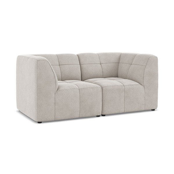 Smėlio spalvos sofa iš velveto 180 cm Aloha – Makamii-image-2